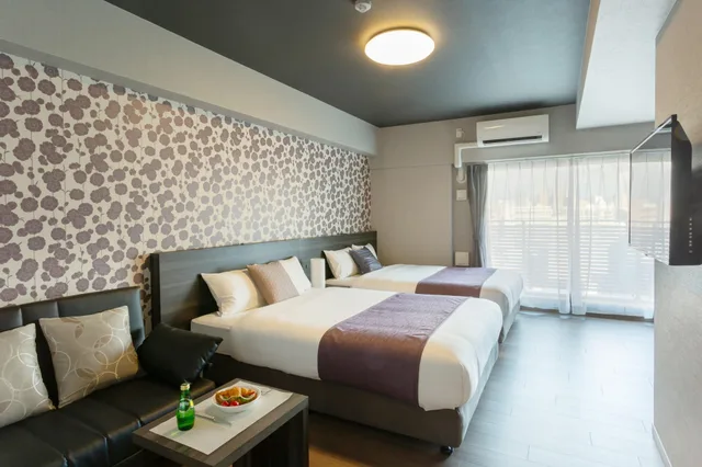 Deluxe, Twin Beds, Bon Condominium Namba Ebisu 1/1