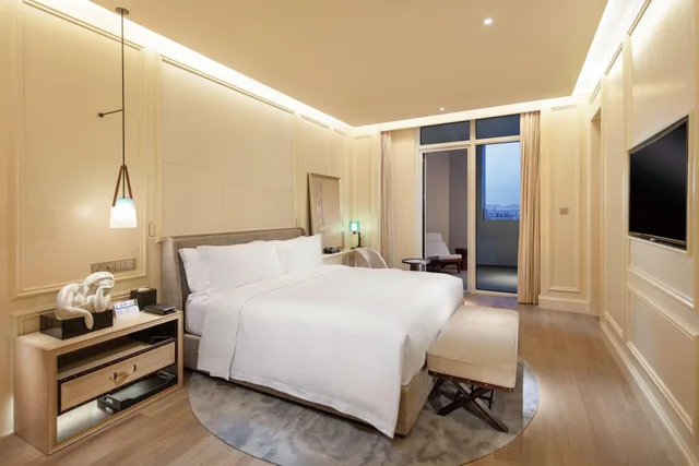 جناح جونيور بإطلالة على البحر بغرفة نوم واحدة، Hilton Dalian Golden Pebble Beach Resort 2/4