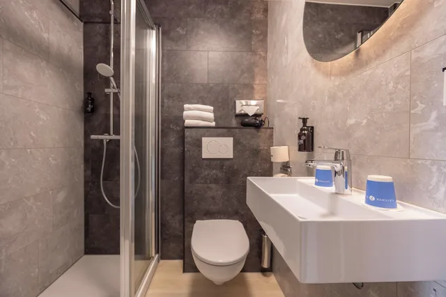 غرفة بسريرين منفصلين، Fletcher Hotel-Restaurant La Ville Blanche 6/8