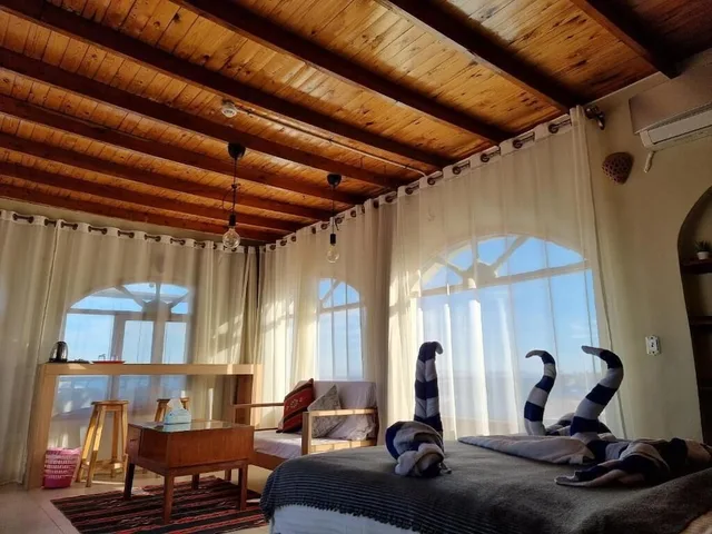 غرفة بانورامية بسرير كوين، Bedouin Moon Hotel 2/7