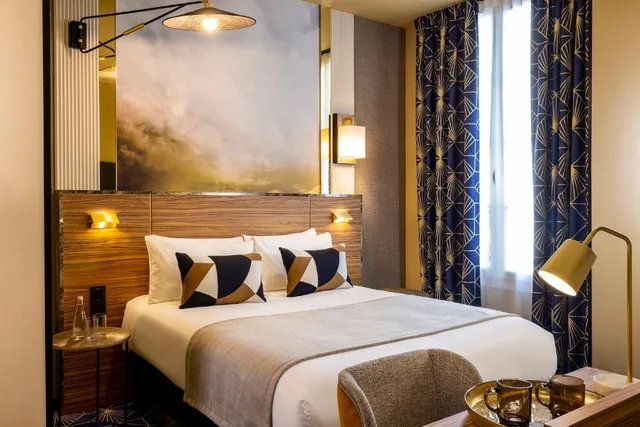 غرفة بسرير مزدوج، Hotel Le Rocroy 1/4