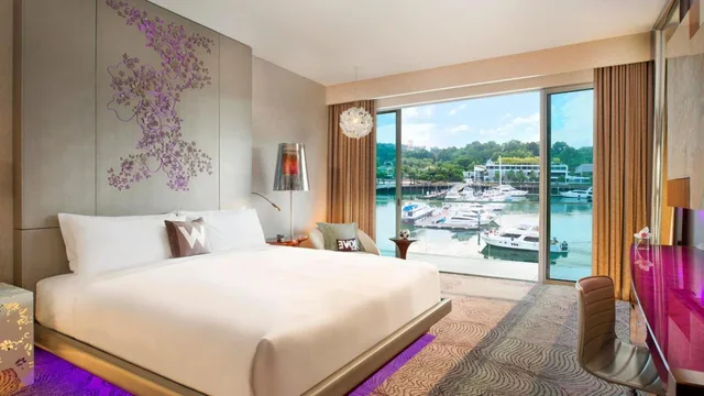 Premier, King Bed, Marina View, Balcony, W Singapore Sentosa Cove 1/7