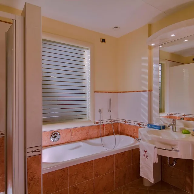 غرفة بسرير مزدوج أو سريرين منفصلين بشرفة، Hotel Terme All'alba 4/4