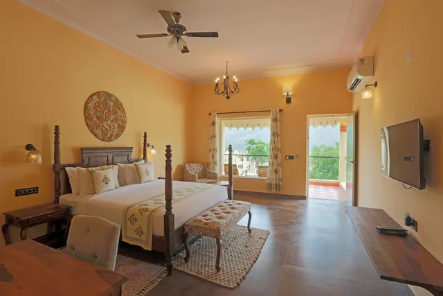 كوخ بسرير مزدوج بإطلالة على المسبح، Ratan Villas Sariska 1/10