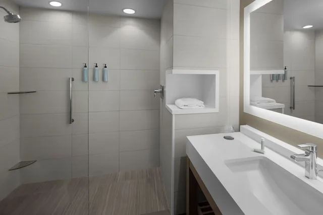 استوديو بسرير كينج مع أريكة لذوي الإعاقة، Courtyard by Marriott Orlando South/Grande Lakes Area 3/4