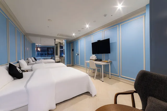 غرفة عائلية بسريرين منفصلين وسرير مزدوج وسرير فردي، Hotel The Designers Seoul Station 4/6