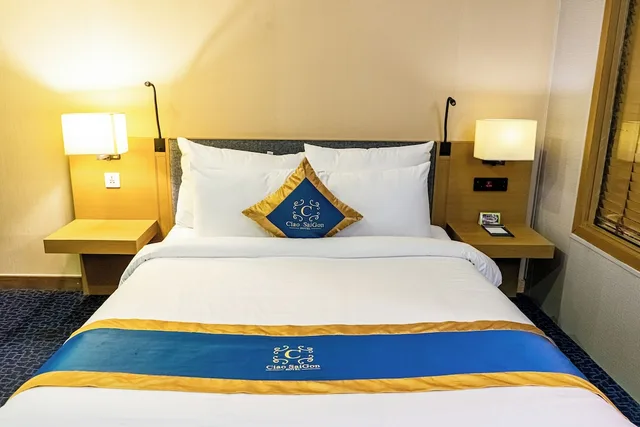 غرفة ديلوكس بسرير مزدوج، Ciao Saigon Hotel Spa 3/10