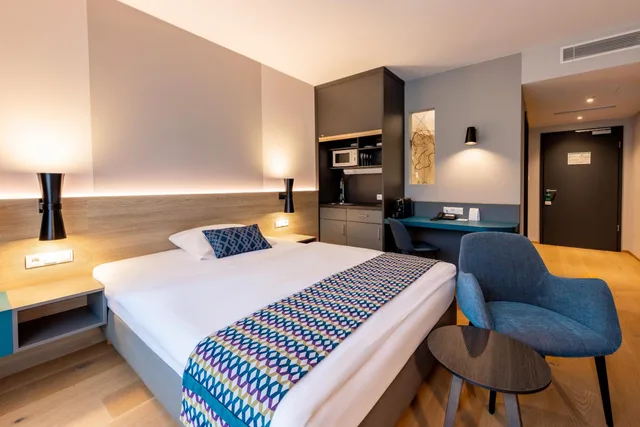 غرفة سوبيريور بسرير مزدوج بمطبخ صغير، Parkhotel Maximilian Ottobeuren 4/10