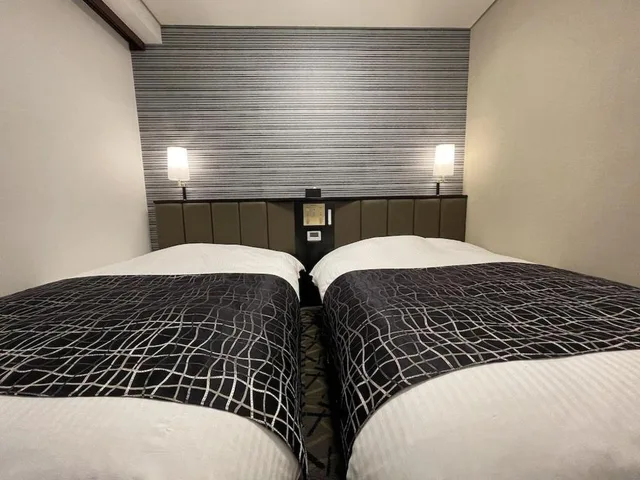 Room, 2 Double Beds, APA Hotel Hachioji Eki Nishi (ex Central Hotel Hachioji) 2/4