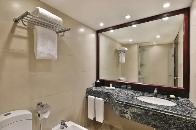 غرفة بسرير كينج بإطلالة على المسبح، Hilton Cairo Heliopolis 8/15