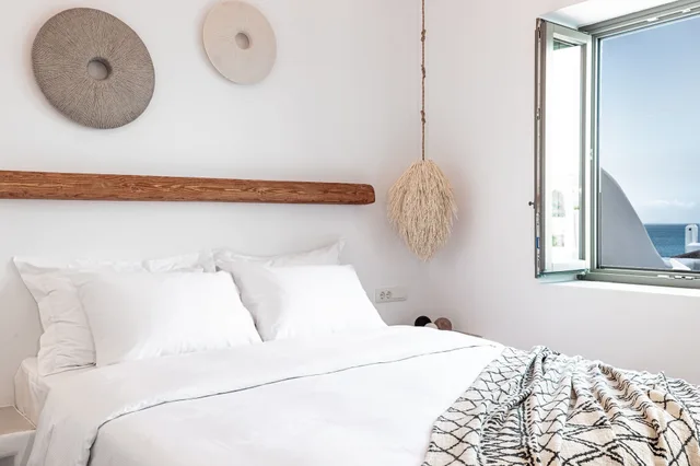 غرفة ديلوكس بسرير كوين بإطلالة على البحر، Bohemian Luxury Boutique Hotel - Adults Only 5/7