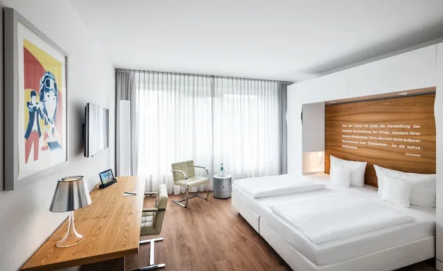 غرفة قياسية بسرير كوين، Art Hotel City Leipzig 1/2
