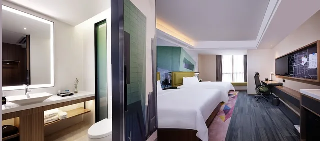 غرفة سوبيريور بسرير مزدوج بإطلالة على المدينة، Hampton by Hilton Changsha South Station 5/5