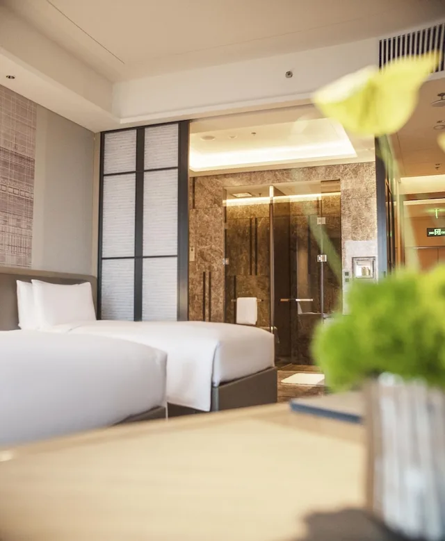 غرفة ديلوكس بسريرين مزدوجين، JW Marriott Hotel Xi'an 3/8