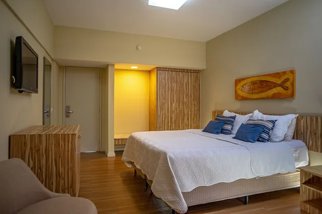 غرفة سوبيريور بسرير مزدوج بإطلالة على المسبح، Grande Hotel da Barra 7/10