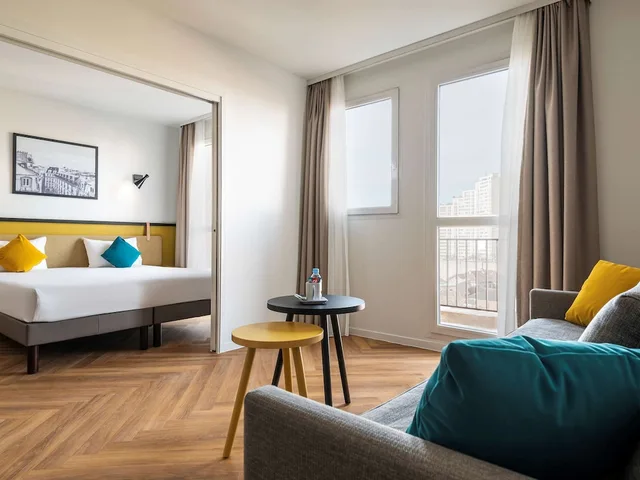 شقة بسريرين مزدوجين بغرفة نوم واحدة، Adagio Paris Montrouge 3/8