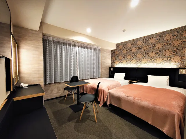 غرفة بسريرين مزدوجين، Green Rich Hotel Kyoto Eki Minami 1/2