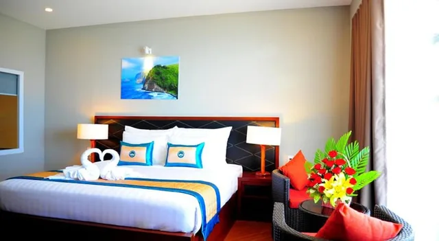 غرفة غراند ديلوكس بسريرين منفصلين بإطلالة على البحر، Sandunes Beach Resort Spa 6/10