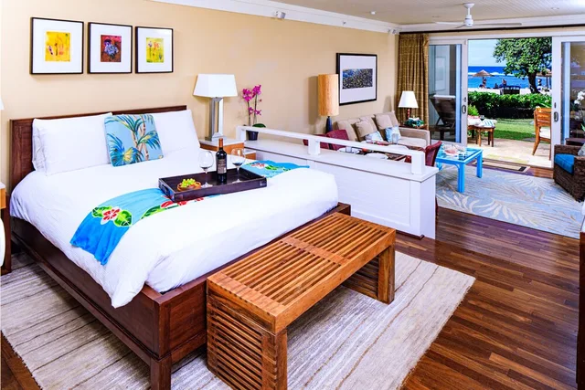 فيلا ديلوكس بسرير كينج وسريرين كوين بإطلالة على البحر بـ4 غرف نوم مع أريكة، Ocean Villas At Turtle Bay 8/10