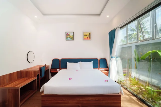 غرفة ديلوكس بسرير كينج بإطلالة على الحديقة، Gia Huy Riverside Hotel Hoi An 6/10
