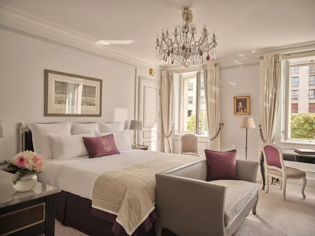 غرفة ديلوكس بسرير كينج وسرير فردي، Hotel Plaza Athenee 3/3