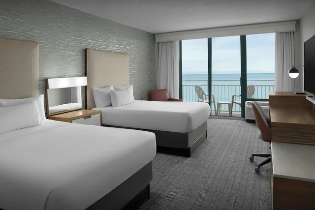 غرفة بسريرين مزدوجين لذوي الإعاقة، Courtyard Virginia Beach Oceanfront South 1/1