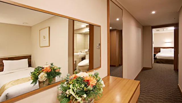 غرفة عائلية بسرير فردي، Hotel Skypark Myeongdong I 4/8