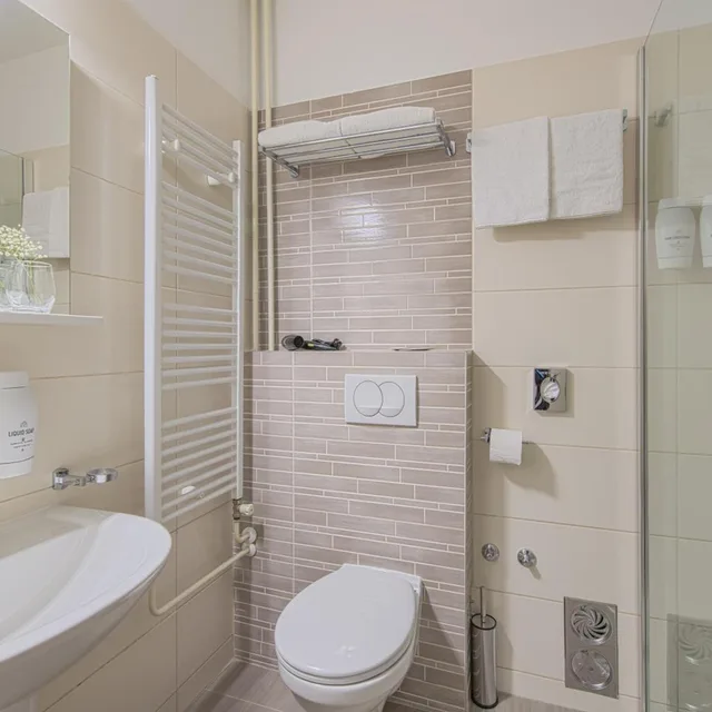 غرفة بسرير مزدوج أو سريرين منفصلين، Hotel Omorika Crikvenica 6/10