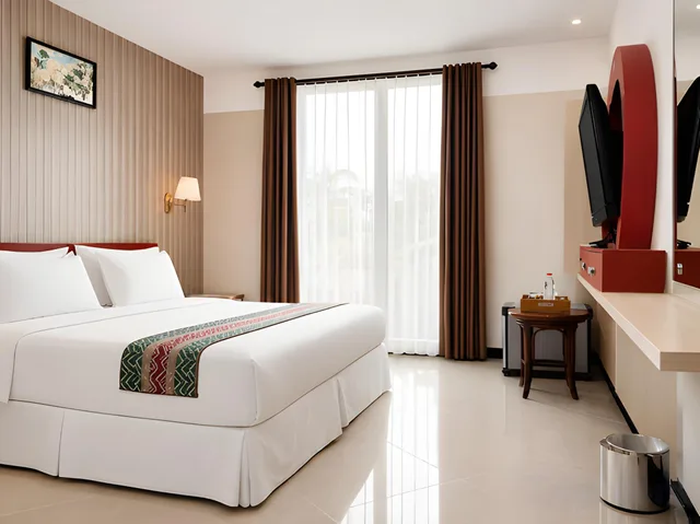غرفة ديلوكس بسرير مزدوج أو سريرين منفصلين، Queen City Hotel 1/1
