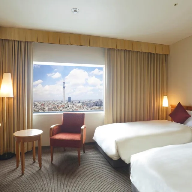 Moderate, Twin Beds, Tokyo Sky Tree View، Daiichi Hotel Ryogoku 3/5