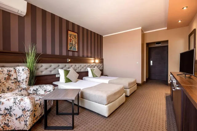 غرفة بسرير فردي بإطلالة على المدينة، Business Hotel Plovdiv 10/10