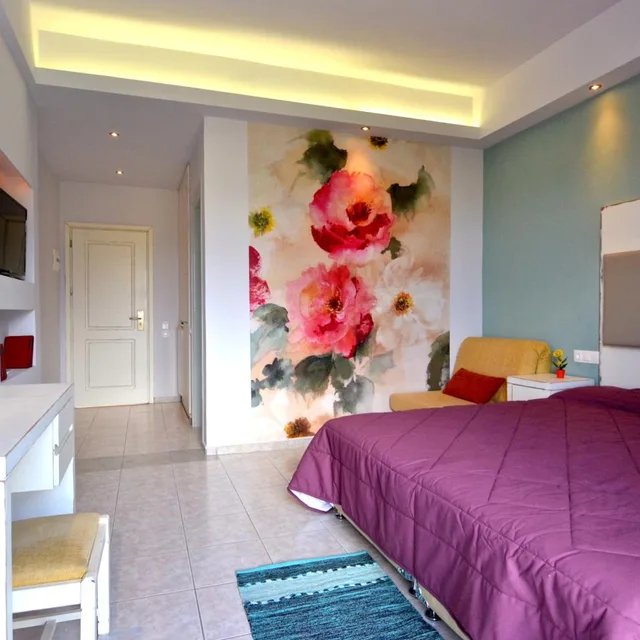 غرفة بسرير مزدوج أو سريرين منفصلين بإطلالة على الحديقة، Paloma Blanca Hotel 3/10