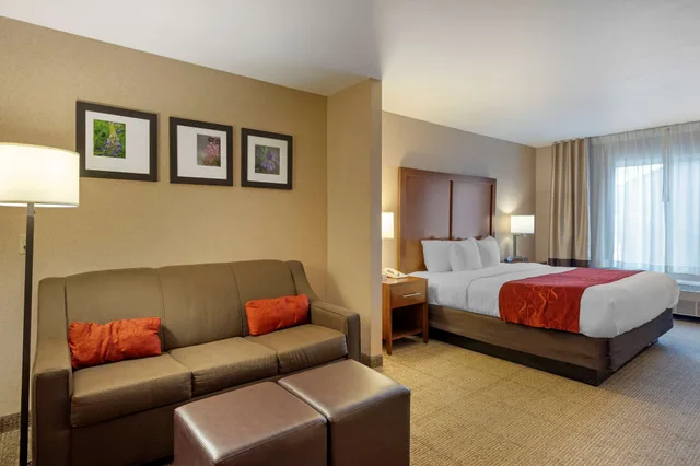 جناح بسرير كينج مع أريكة لذوي الإعاقة، Comfort Suites Anchorage International Airport 2/3