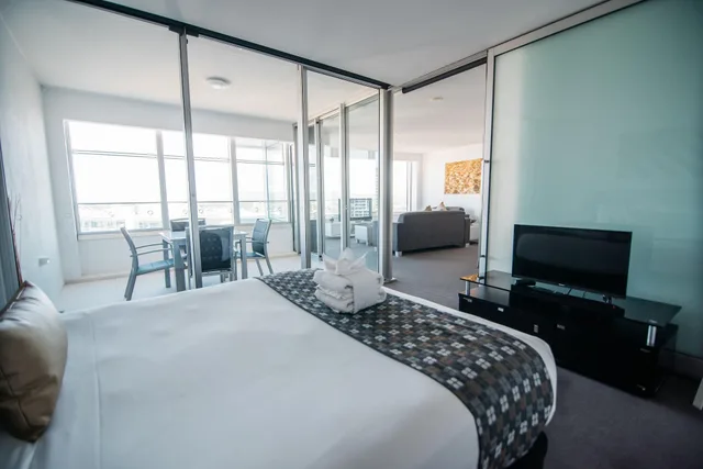 شقة عائلية بإطلالة على المدينة بغرفة نوم واحدة بحوض جاكوزي، Q1 Resort and Spa 3/4