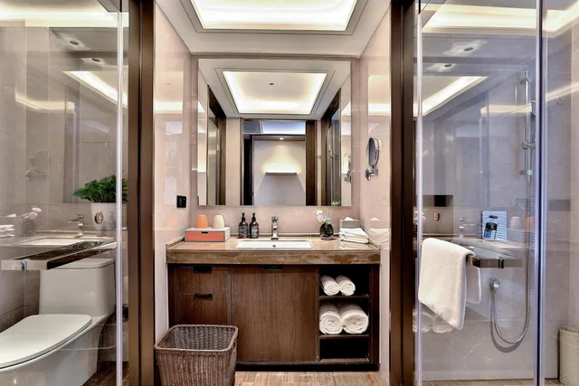 غرفة بزنس بسرير كوين، Yindu Hotel Yiwu 3/4