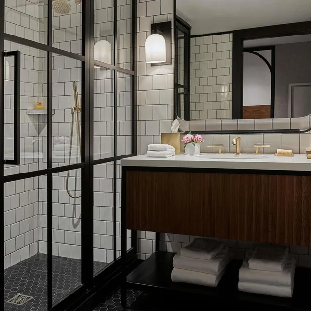 غرفة فاخرة بسرير كوين، 21c Museum Hotel St Louis 7/8