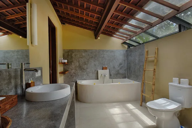 فيلا بسرير مزدوج بغرفة نوم واحدة بمنطقة جلوس بمسبح خاص، Samkhya Villas 3/4