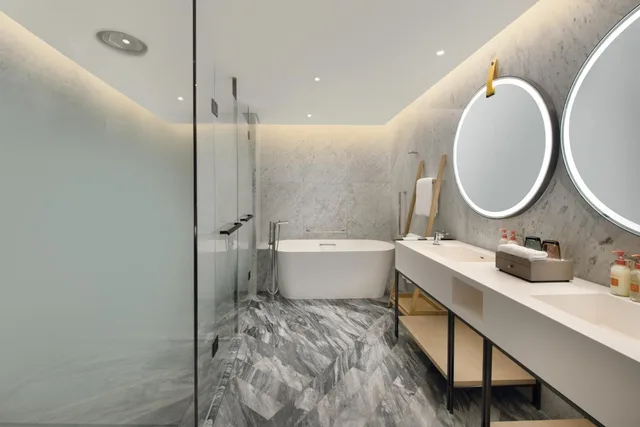 جناح استوديو بسرير كينج وسريرين منفصلين، Crowne Plaza Quanzhou Riverview 1/2