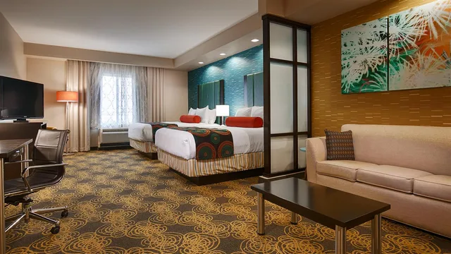 Suite, 2 Queen Beds, Sofa, Accessible, Best Western Premier Ashton Suites Willowbrook 2/3