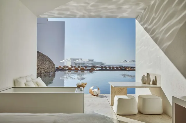 جناح جونيور بسرير كينج بإطلالة جزئية على البحر، Viceroy Los Cabos 10/10
