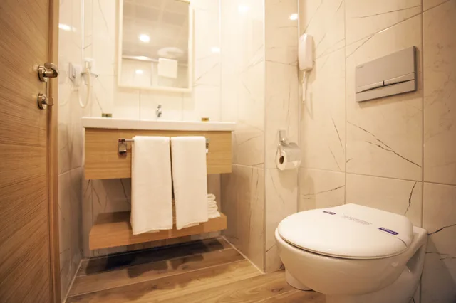 غرفة ديلوكس ثلاثية بسرير مزدوج وسرير فردي بإطلالة على المدينة، Old Town Point Hotel & Spa Antalya 8/10