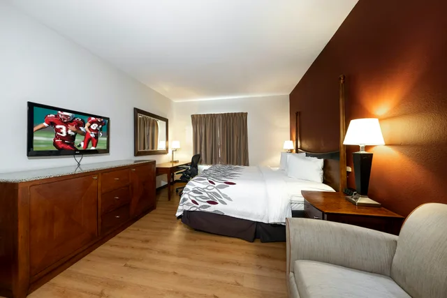 جناح بسرير كينج بحوض جاكوزي، Red Roof Inn & Suites Biloxi 1/6