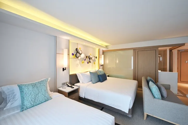 غرفة عائلية ثلاثية بسرير مزدوج وسرير فردي، M Pattaya Hotel 1/5