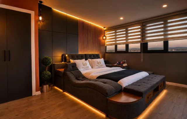 غرفة شهر العسل بسرير كينج، Sweet Home Suite Hotel 1/1