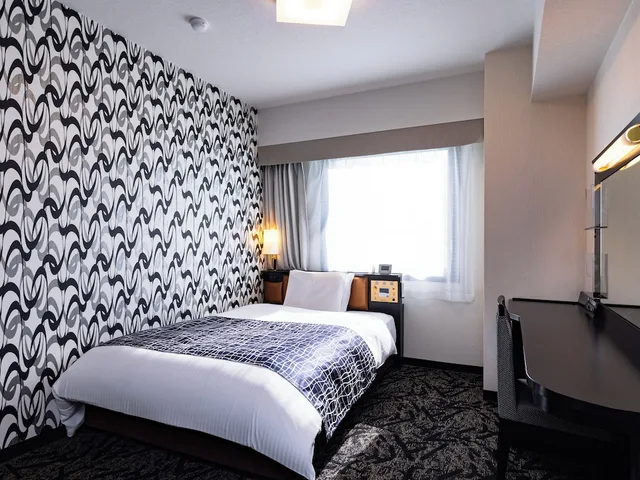 غرفة بريميير بسرير فردي بغرفة نوم واحدة للمدخنين، Apa Hotel Kitakami-Ekinishi 1/6