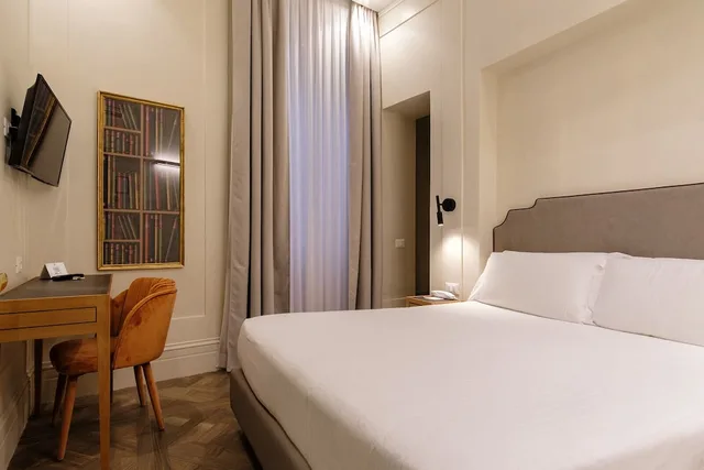 غرفة صغيرة بسرير كوين في الملحق، Hotel Smeraldo 1/2
