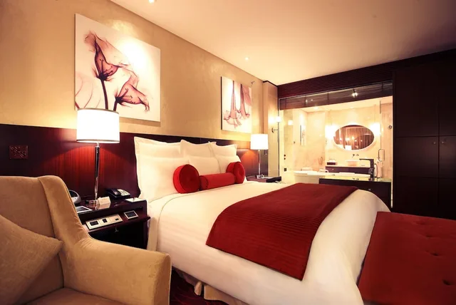 غرفة تنفيذية بسرير كينج بإطلالة على المدينة، Beijing Marriott Hotel Northeast 5/7