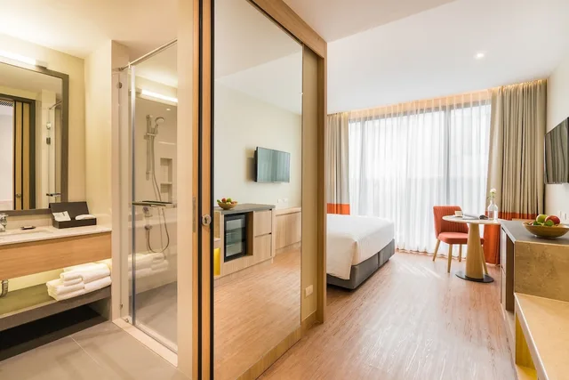 غرفة ديلوكس بسريرين منفصلين بإطلالة على المدينة، The Key Premier Hotel Sukhumvit 3/5