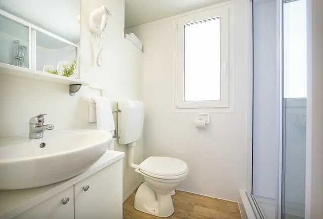 Mobile Home, Family, 1 Queen and 4 Single Beds, Sofa, Terrace، Mobile Homes Valkanela 3/4
