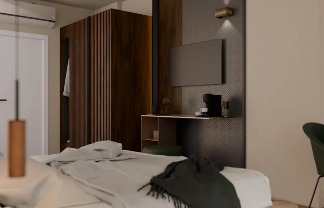 غرفة ديلوكس بسرير مزدوج أو سريرين منفصلين بشرفة، Hotel Kristal Palace 4/6